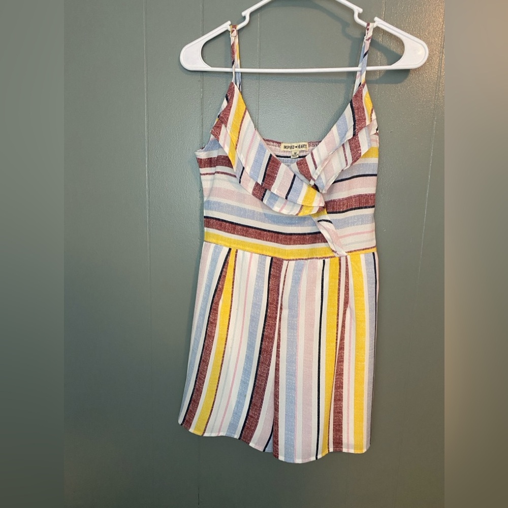 Inspired Hearts - Striped Romper - M